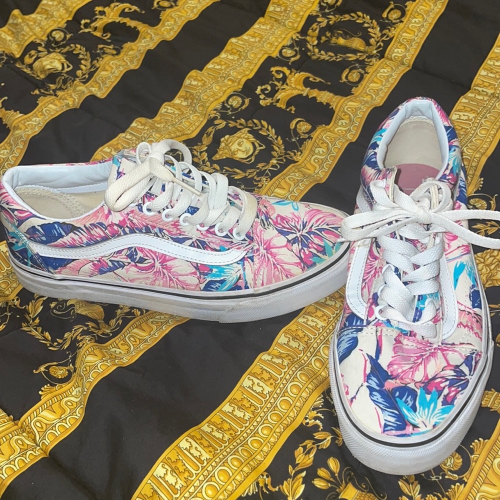 Women Tropical Theme Vans